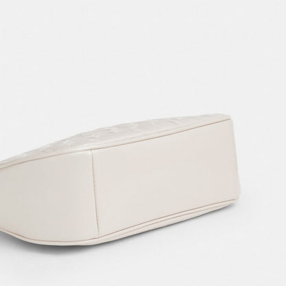 Coach Teri Shoulder Bag In Signature Leather With Heart Charm Gold Chalk