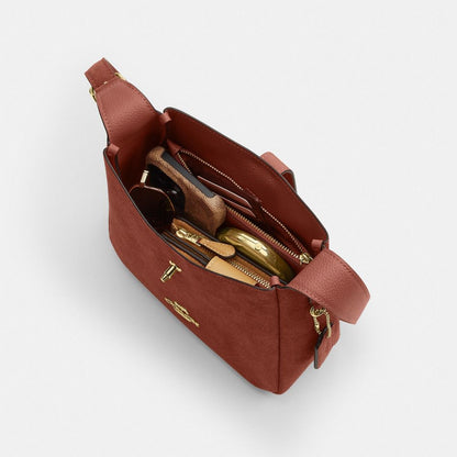 Coach Hadley Mini Crossbody Bag Gold Clay