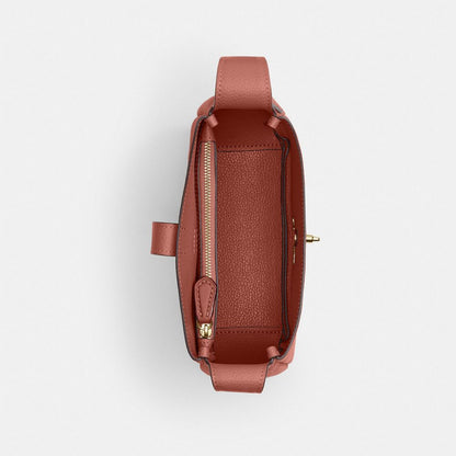 Coach Hadley Mini Crossbody Bag Gold Clay