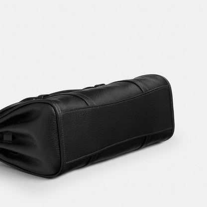 Coach Bridget Flap Shoulder Bag Gold Black