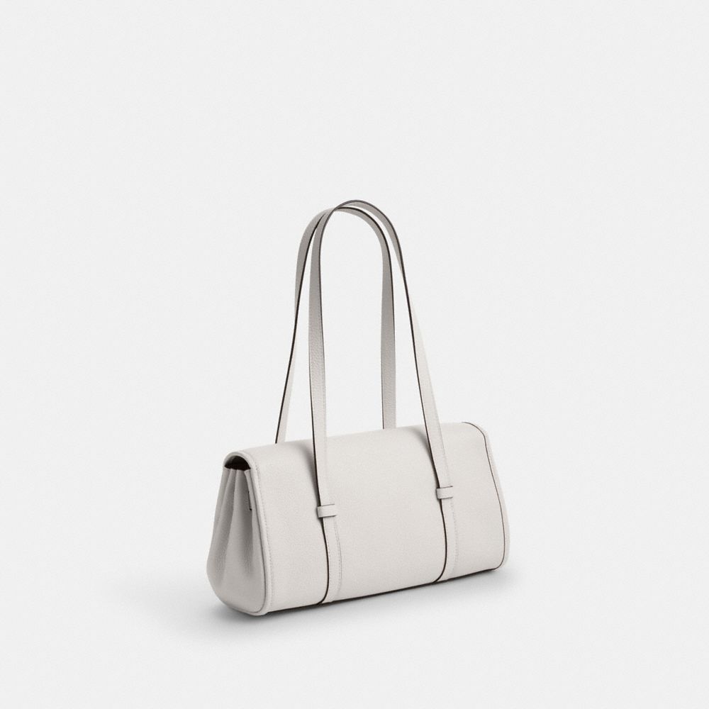 Coach Bridget Flap Shoulder Bag Silver Chalk
