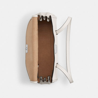 Coach Bridget Flap Shoulder Bag Silver