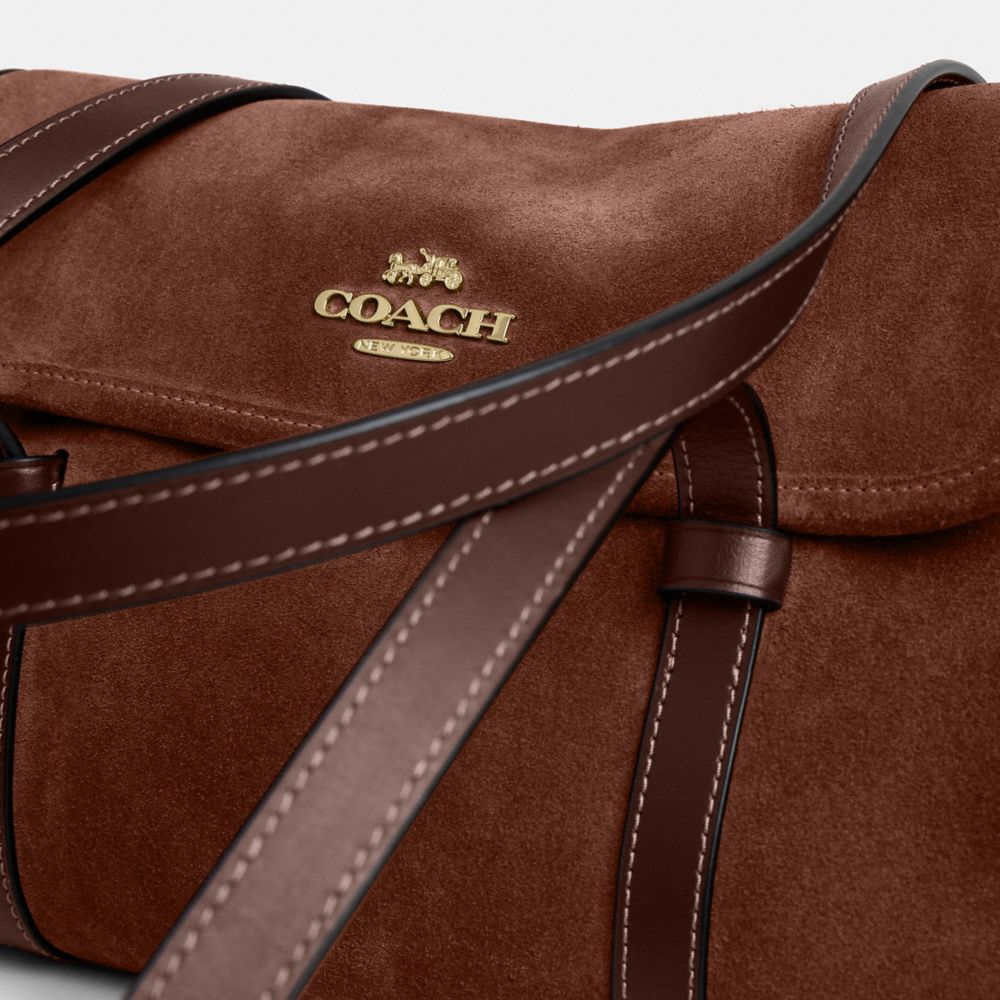 Coach Bridget Flap Shoulder Bag Gold