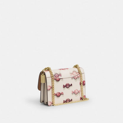 Coach Mini Klare Crossbody Bag With Candy Print Gold Chalk Chalk