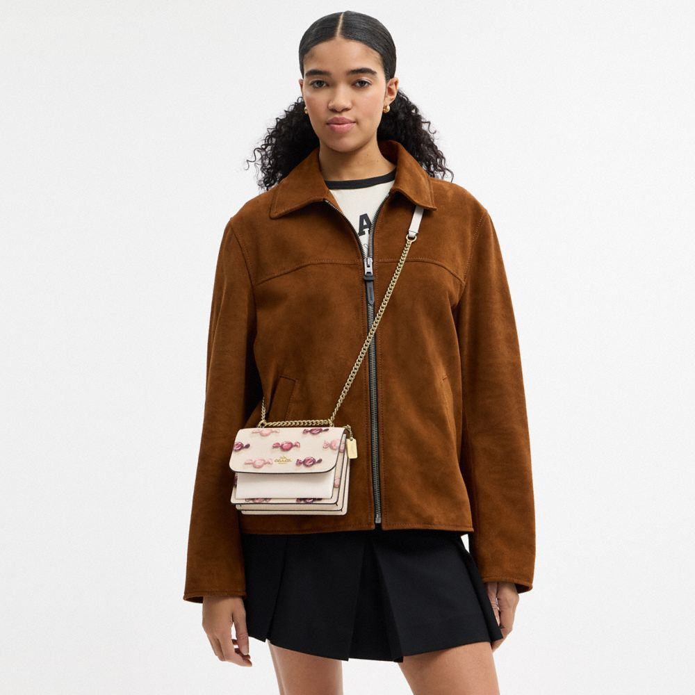 Coach Mini Klare Crossbody Bag With Candy Print Gold Chalk Chalk