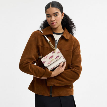 Coach Mini Klare Crossbody Bag With Candy Print Gold Chalk Chalk