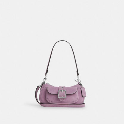 Coach Ashton Mini Shoulder Bag Silver Light Violet