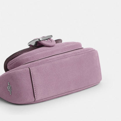 Coach Ashton Mini Shoulder Bag Silver Light Violet