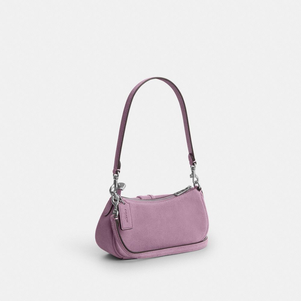 Coach Ashton Mini Shoulder Bag Silver Light Violet