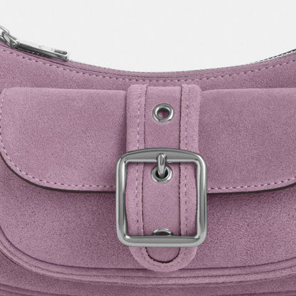 Coach Ashton Mini Shoulder Bag Silver Light Violet