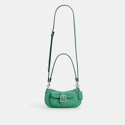 Coach Ashton Mini Shoulder Bag Silver Mint