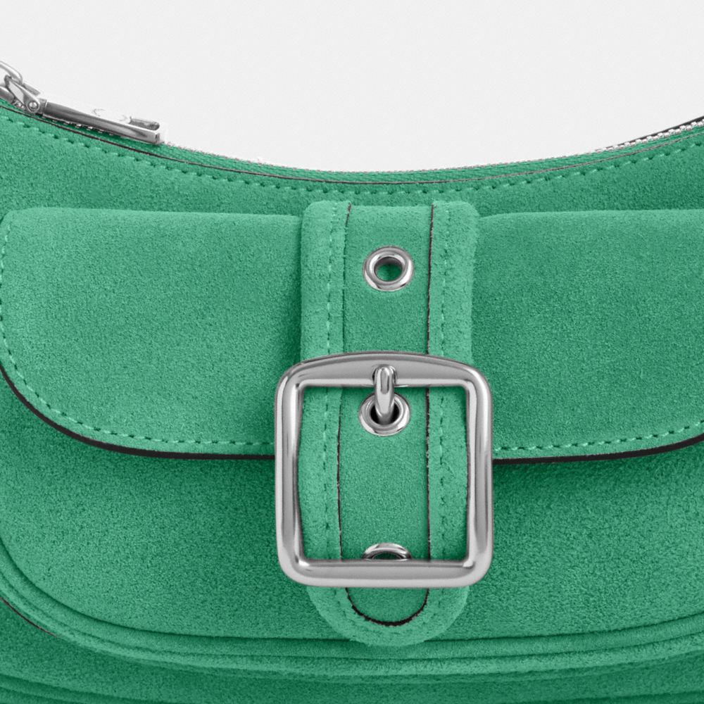 Coach Ashton Mini Shoulder Bag Silver Mint