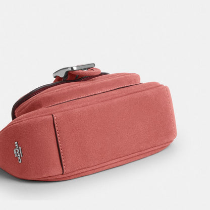 Coach Ashton Mini Shoulder Bag Silver Pink