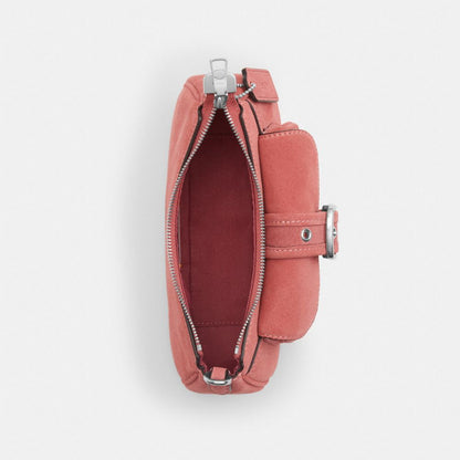 Coach Ashton Mini Shoulder Bag Silver Pink