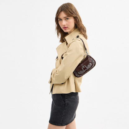 Coach Ashton Mini Shoulder Bag In Signature Jacquard Silver