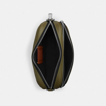 Coach Finlay Crossbody Bag Silver Olive