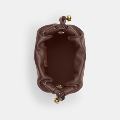 Coach Faye Mini Drawstring Bag Gold Maple