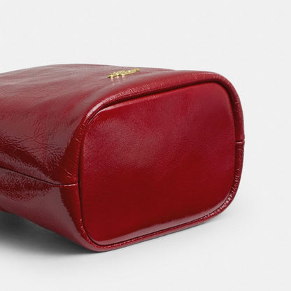 Coach Faye Mini Drawstring Bag Gold Dark Cardinal