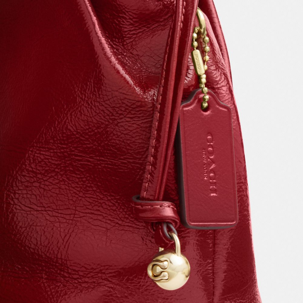 Coach Faye Mini Drawstring Bag Gold Dark Cardinal