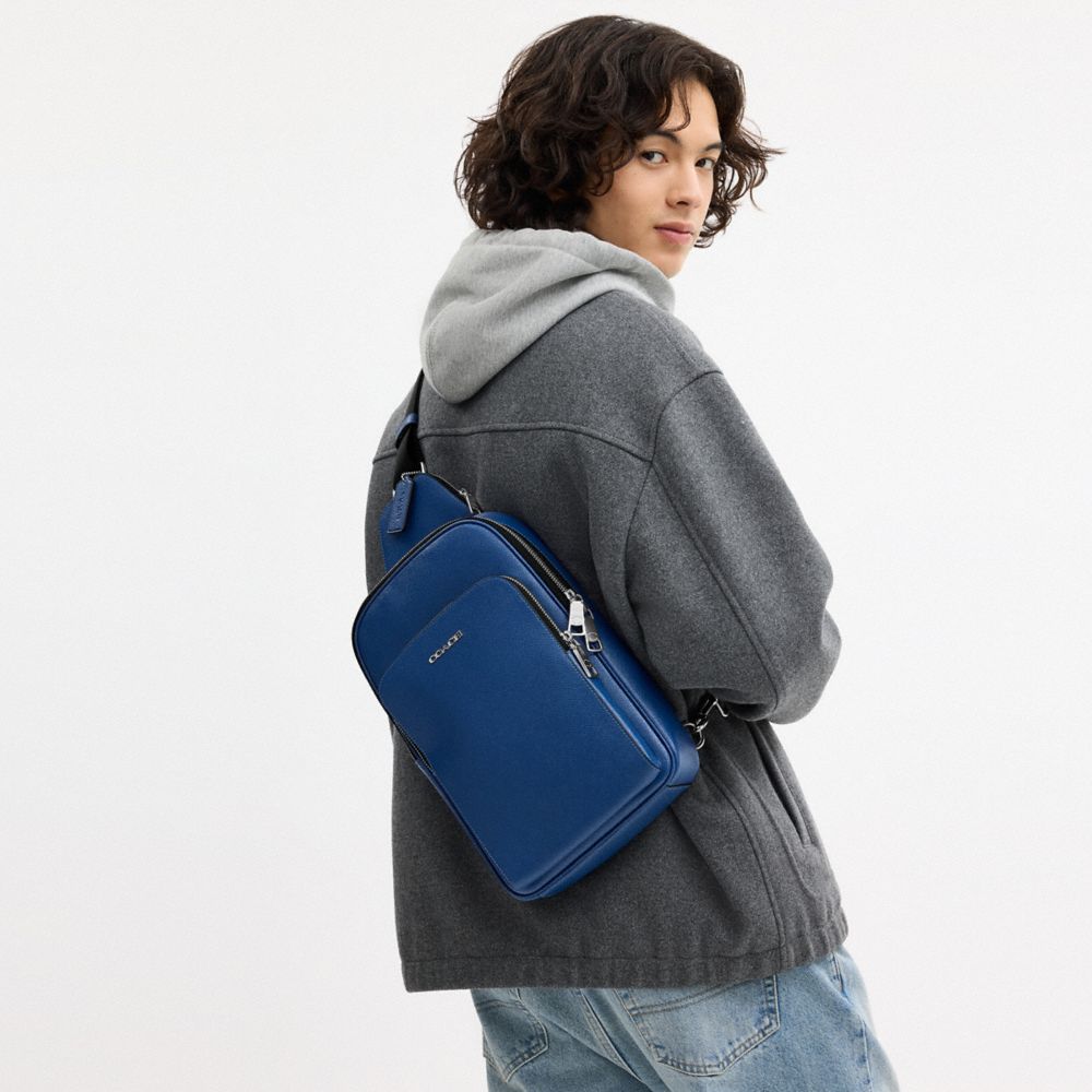 Coach Ethan Pack Silver True Blue