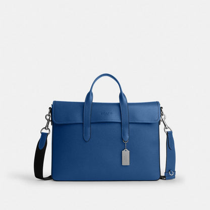 Coach Sullivan Portfolio Brief Silver True Blue