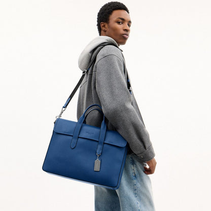 Coach Sullivan Portfolio Brief Silver True Blue