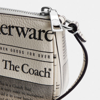 Coach Nolita 19 With Newspaper Print Silver Chalk Multi