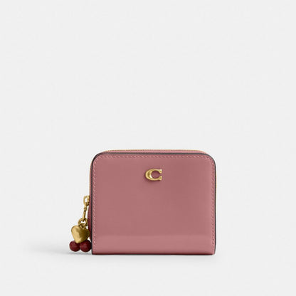Coach Essential Billfold Wallet With Charms Brass Peony