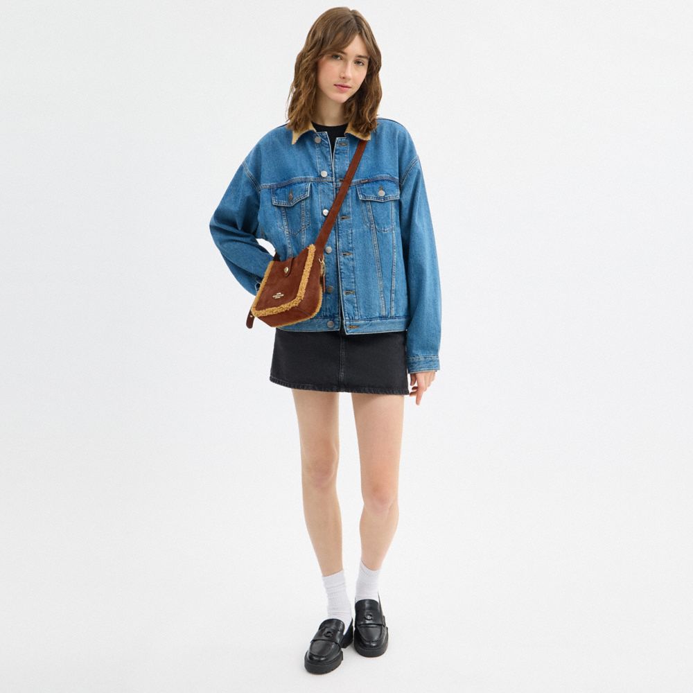 Coach Hadley Mini Crossbody Bag Im Vintage Brown Multi