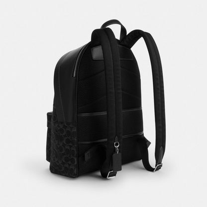 Coach Taylor Backpack In Signature Denim Silver Black
