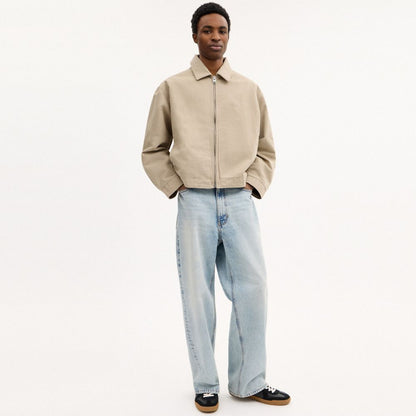 Coach Zip Up Blouson Jacket Dark Stone