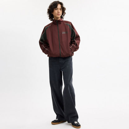 Coach Track Jacket Burgundy