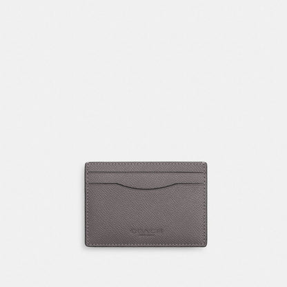 Coach Card Case With Money Clip Silver/Graphite