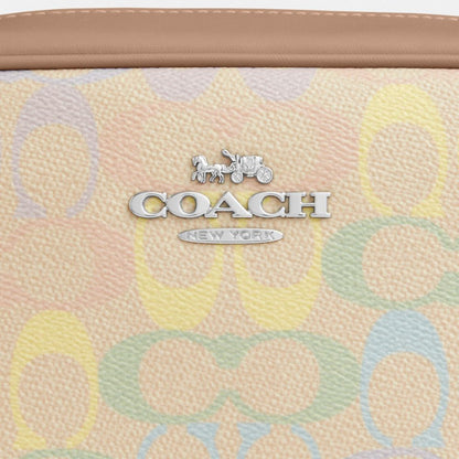 Coach Jamie Camera Bag In Rainbow Signature Canvas Silver Sand Multi