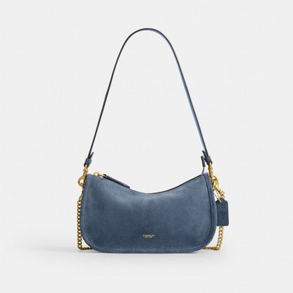 Coach Waverly Bag Brass Light Denim