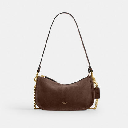 Coach Waverly Bag Brass/Dark Chocolate