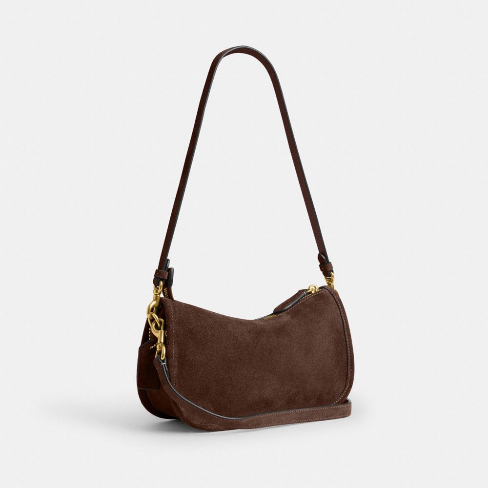 Coach Waverly Bag Brass/Dark Chocolate