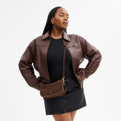 Coach Waverly Bag Brass/Dark Chocolate