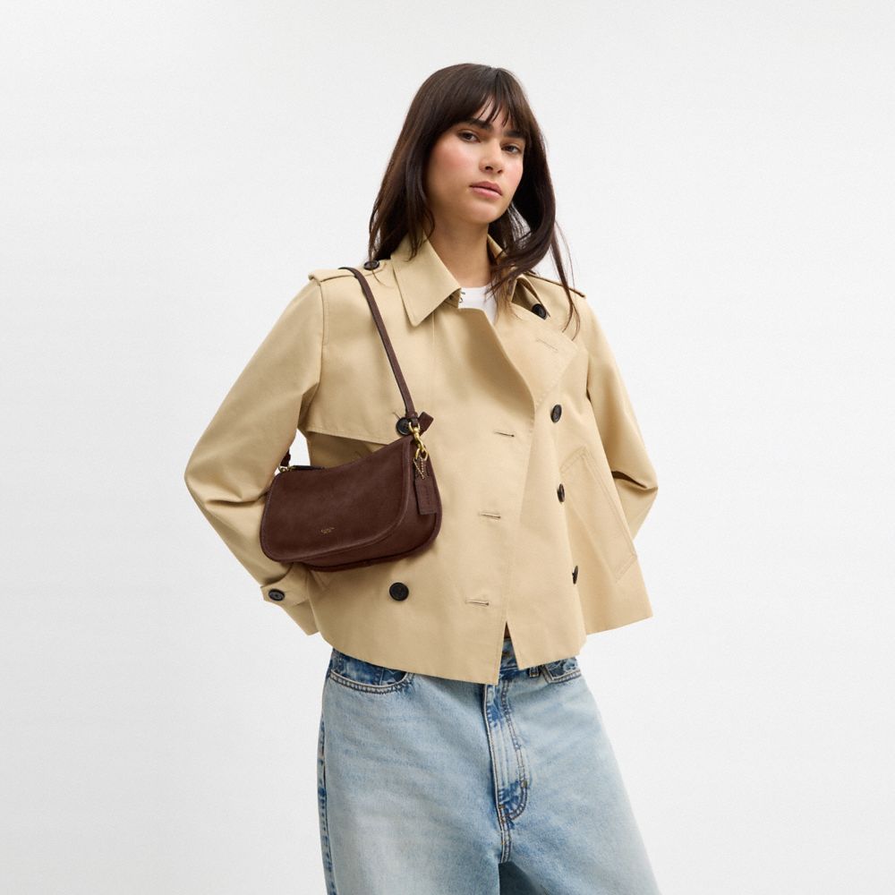 Coach Waverly Bag Brass/Dark Chocolate