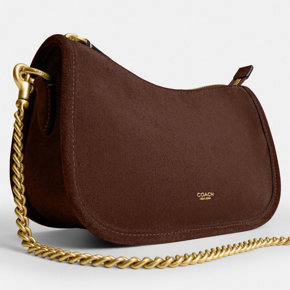 Coach Waverly Bag Brass/Dark Chocolate