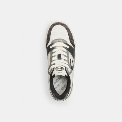 Coach Soho Sneaker In Mixed Signature Black Chalk