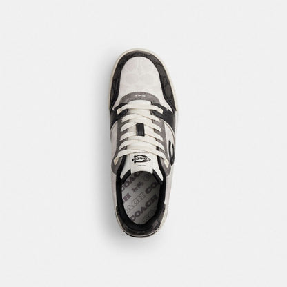 Coach Soho Sneaker In Mixed Signature Black Chalk