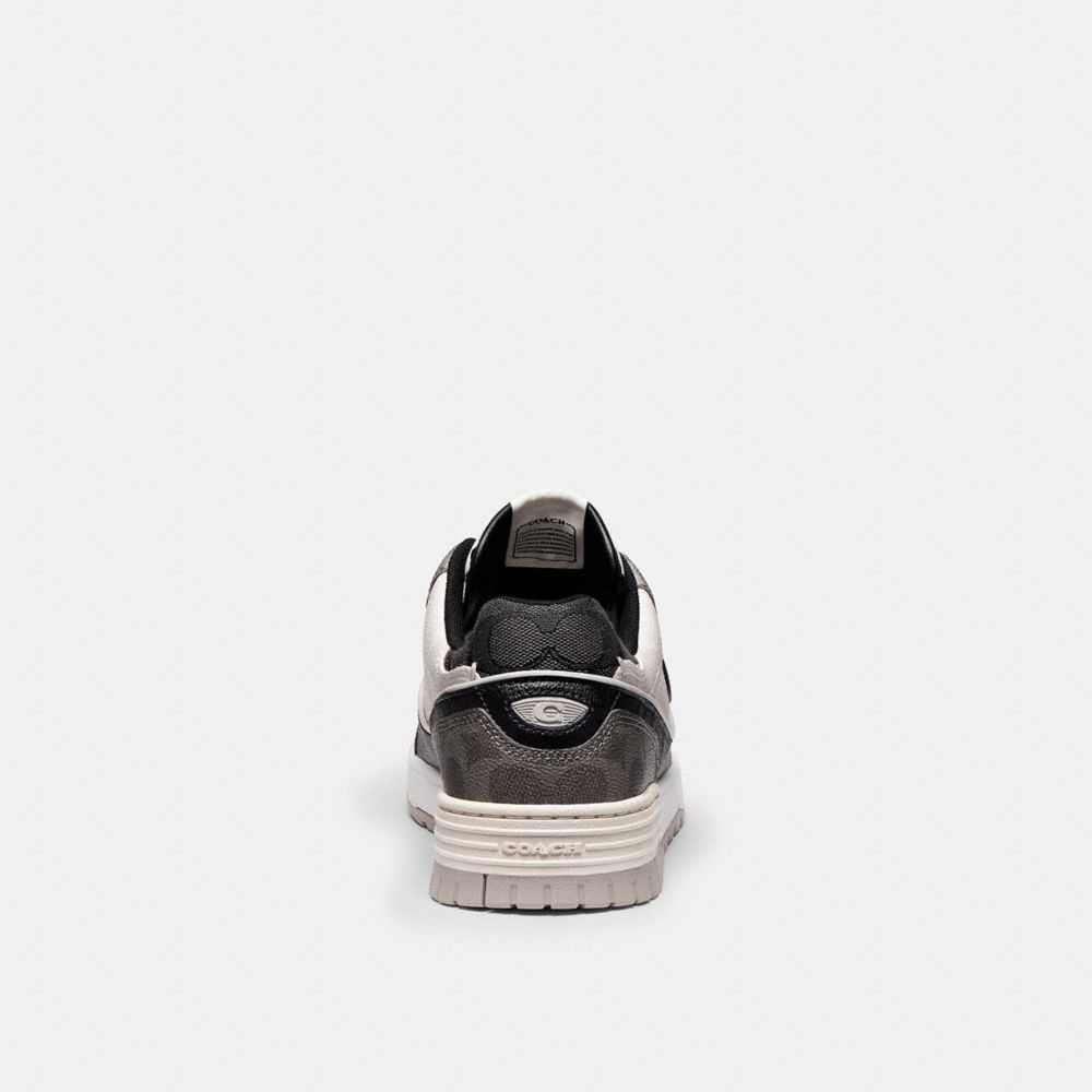 Coach Soho Sneaker In Mixed Signature Black Chalk
