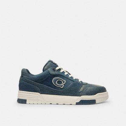 Men's Coach Soho Sneaker In Loved Denim Denim