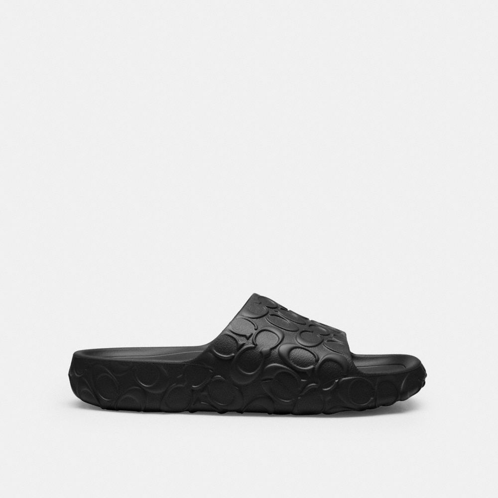 Coach Bay Slide In Signature Black