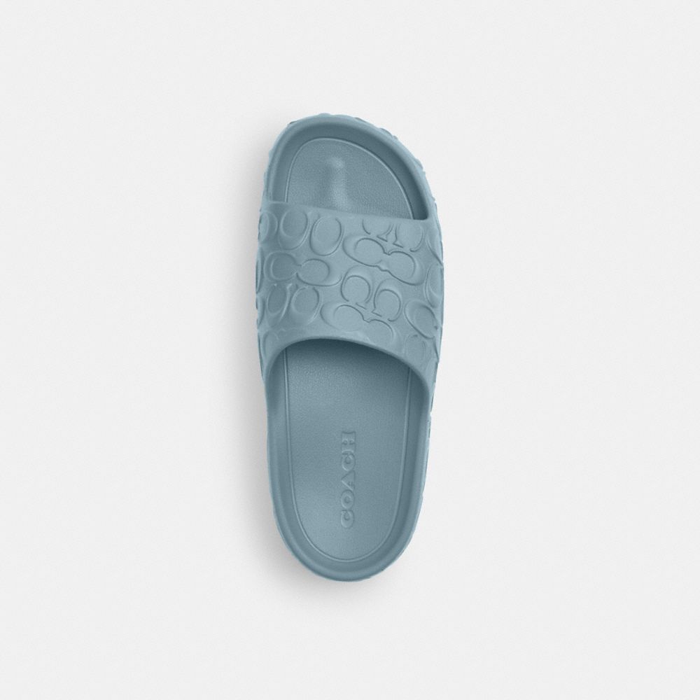 Men's Coach Bay Slide In Signature Sea Mist