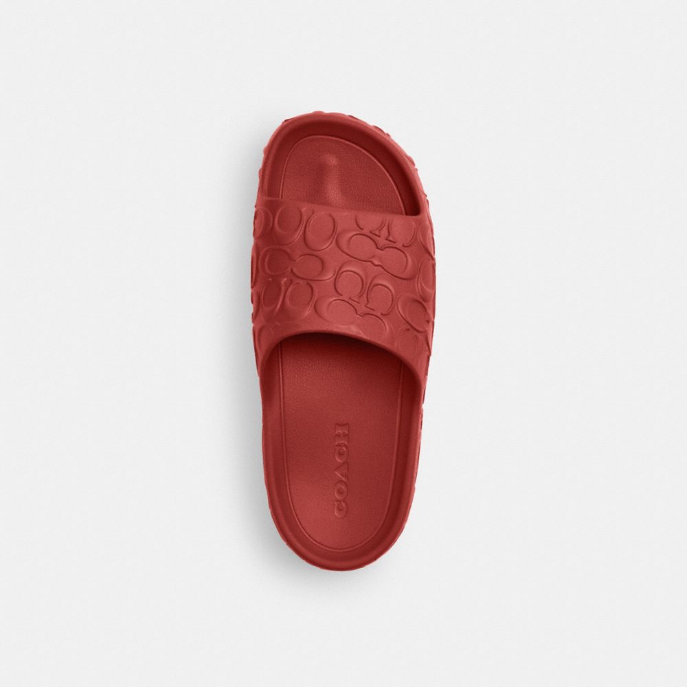 Men's Coach Bay Slide In Signature Poppy