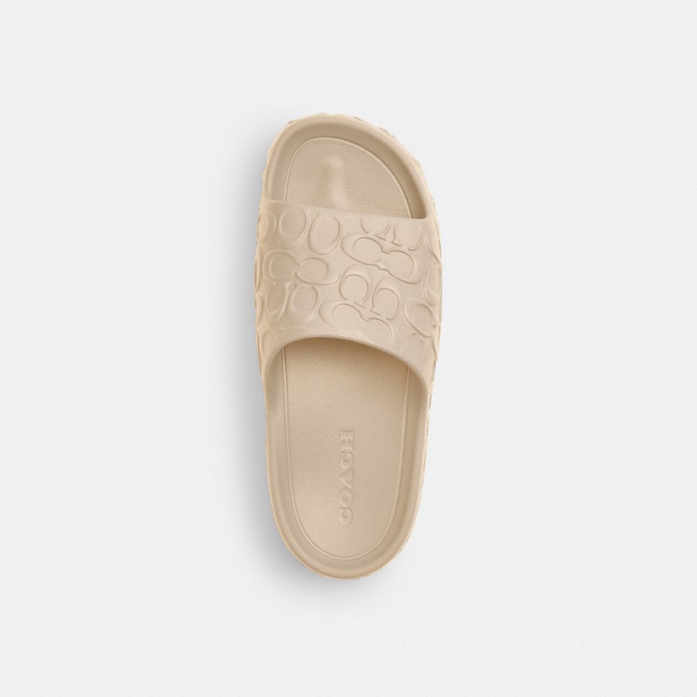 Men's Coach Bay Slide In Signature Ivory