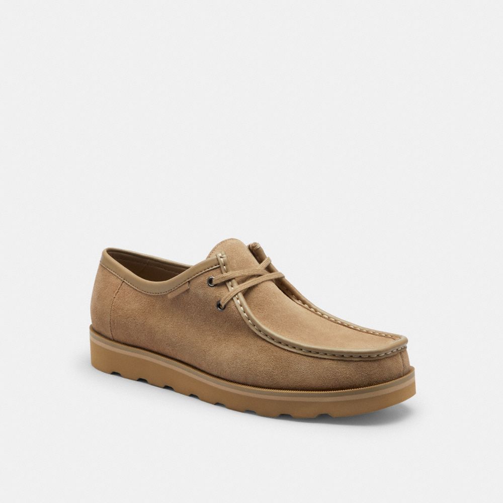 Men's Coach Chukka Shoe With Signature Canvas Stone