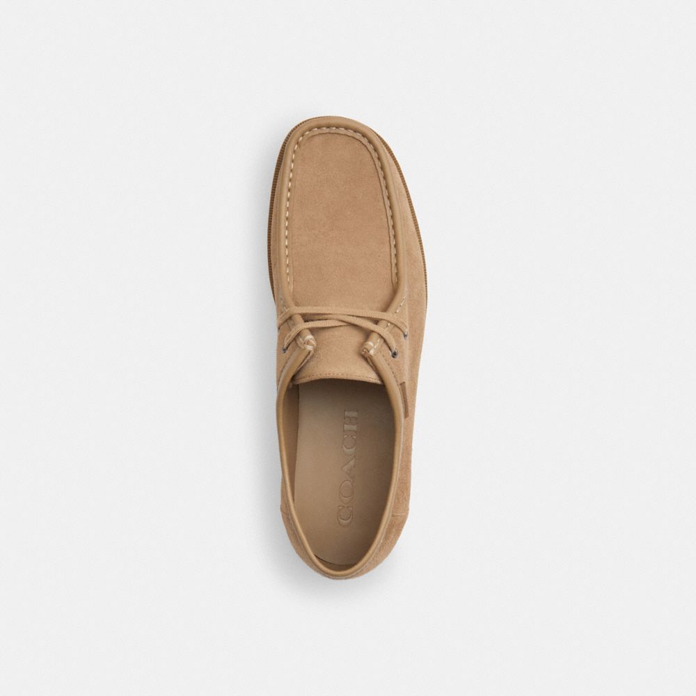 Men's Coach Chukka Shoe With Signature Canvas Stone